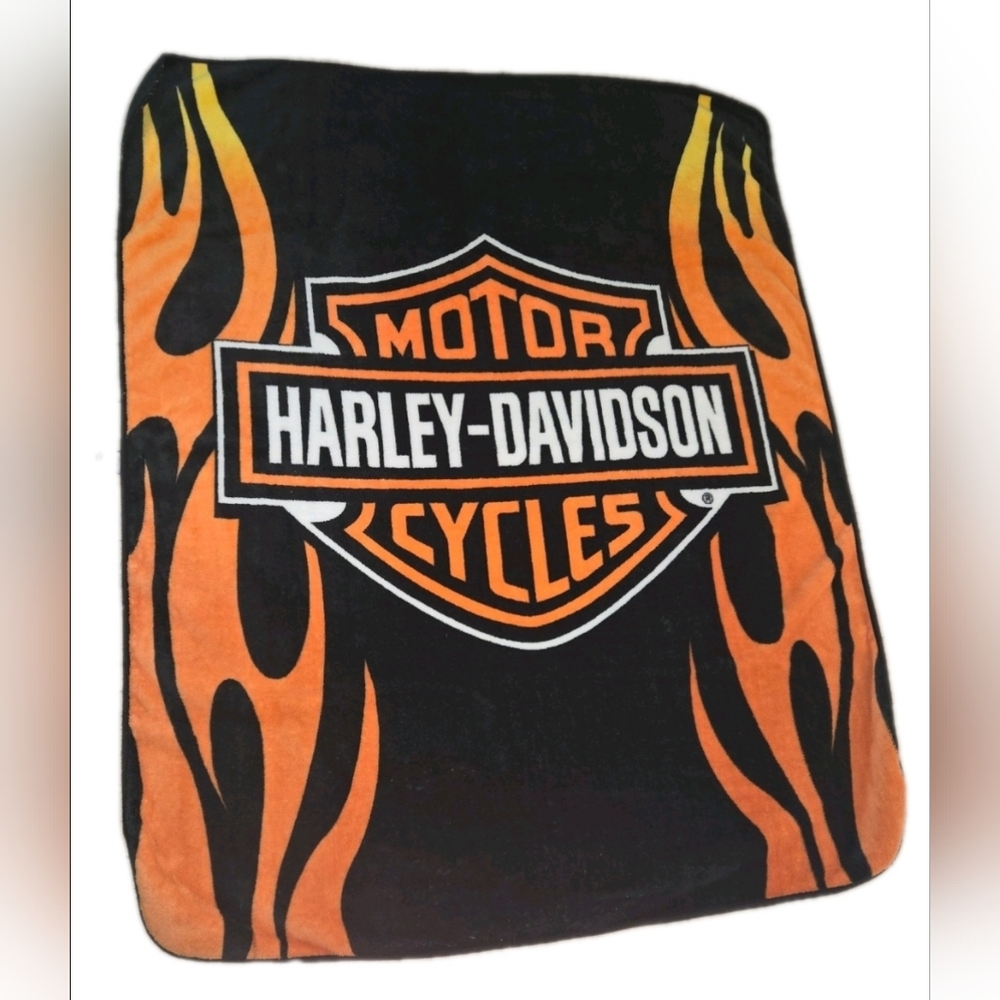 Harley-Davidson Flame Design Throw Blanket